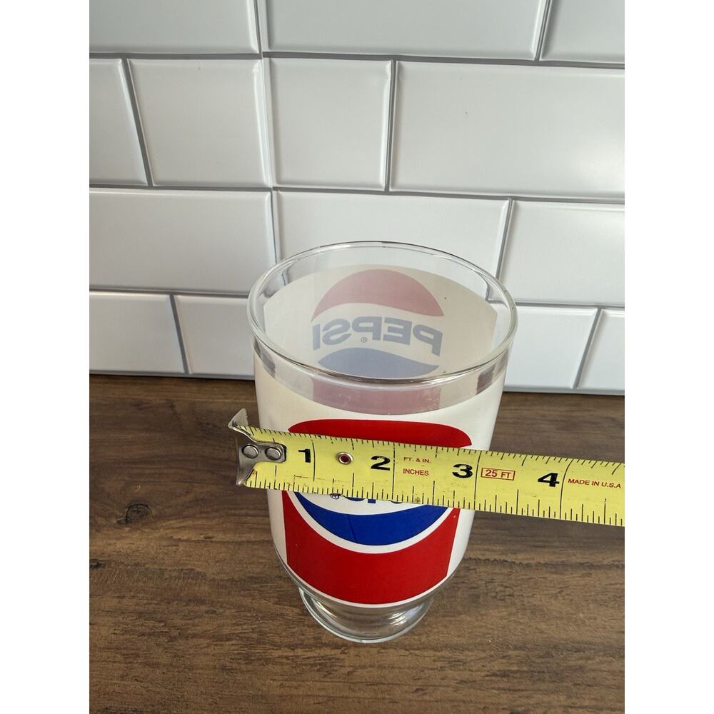 Vintage Pepsi Glass, Late 1970s–1980s Promotional Restaurant Tumbler - Picture 8 of 8